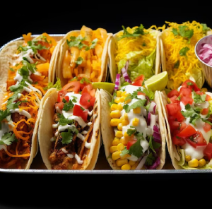 Tacos, enchiladas y quesadillas para comer durante 2 o 3 días.